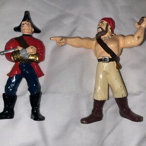 VINTAGE Jasman High Seas Pirates Figures PLASTIC RARE 1998